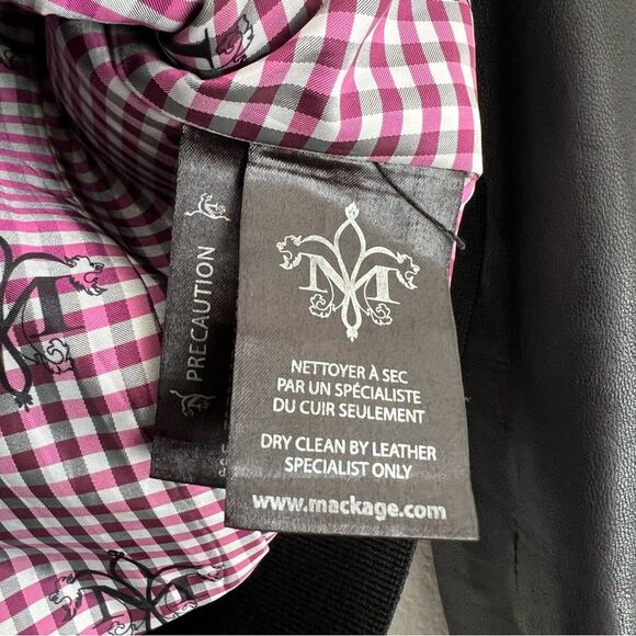 Mackage Aritzia Lamb Leather Jacket Size XS Black - Picture 4 of 12